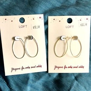 *NWT* LOFT Oval Hoop Earrings (2 available)